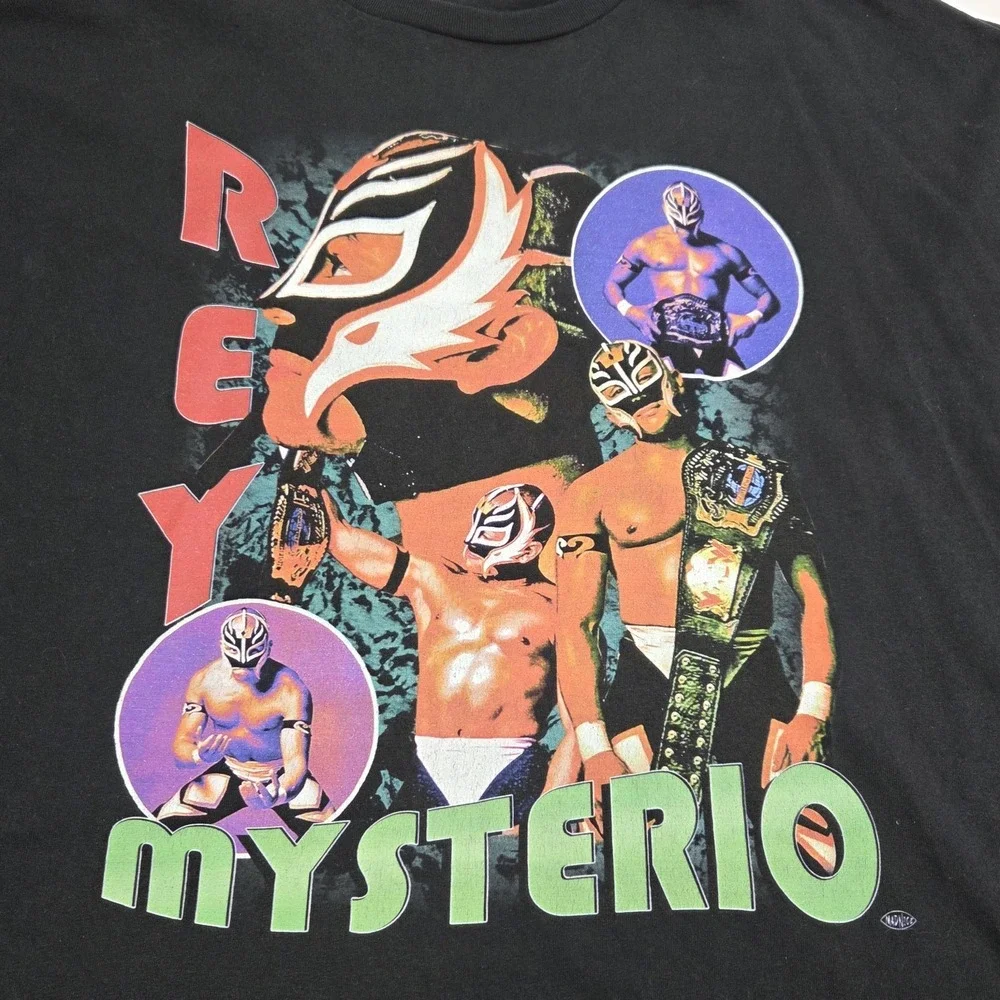 Rey Mysterio WWE Wrestling Graphic T-Shirt Black‎ 3XL
